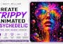 create trippy animated psychedelic lyric and music videos
